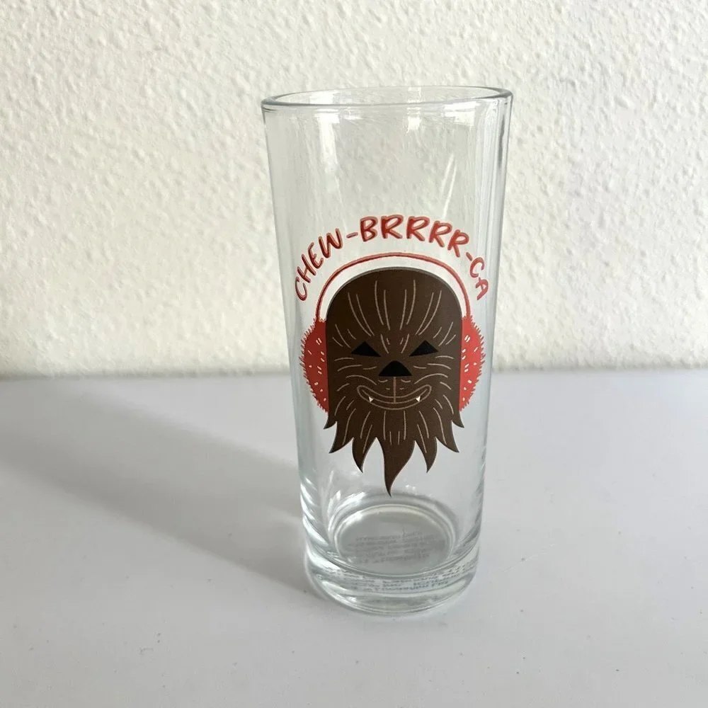 Star Wars Chewbacca BRRR Drinking‎ Glass Collectible